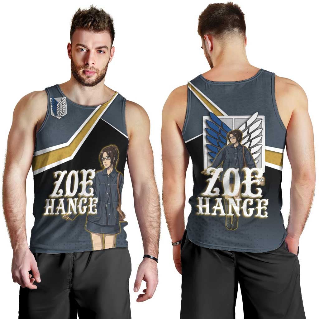 Zoe Hange Attack on Titan Men Tank Top Anime Urban Chic Illustration