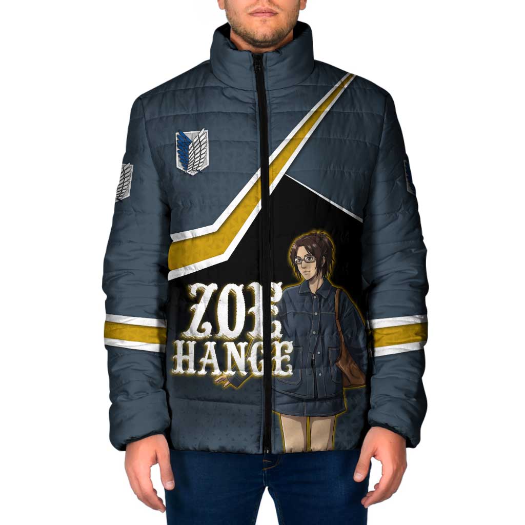 Zoe Hange Attack on Titan Padded Jacket Anime Urban Chic Illustration