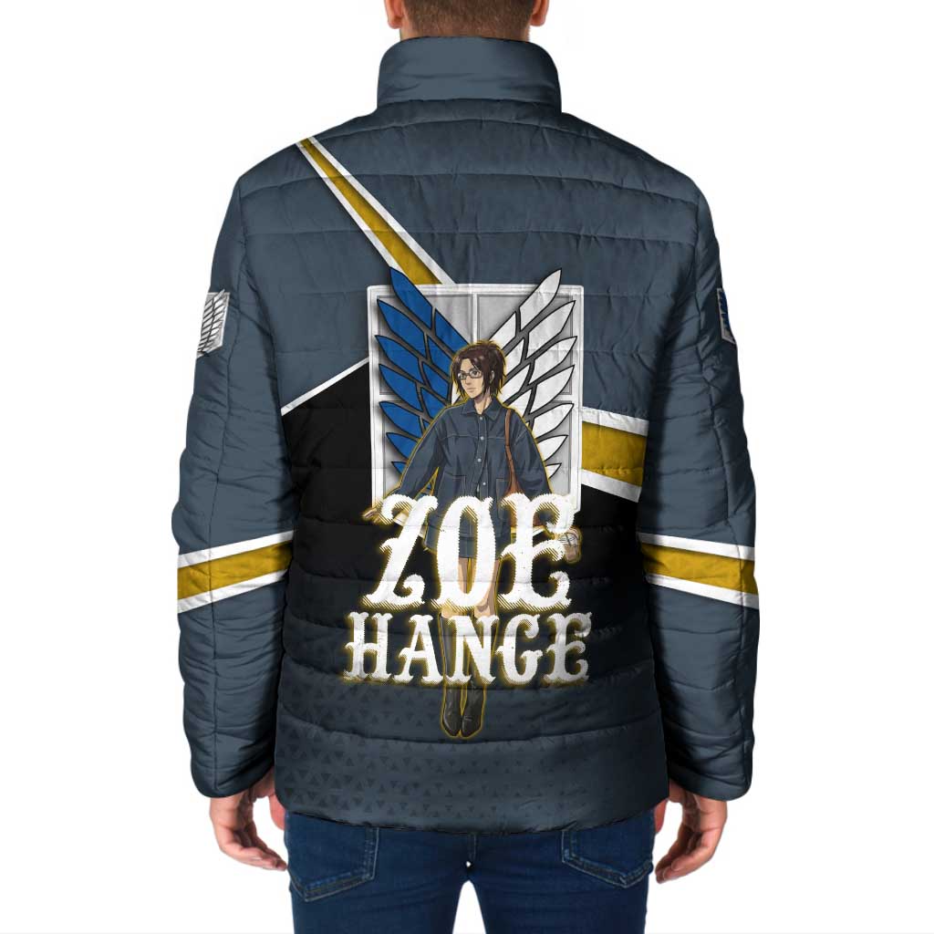 Zoe Hange Attack on Titan Padded Jacket Anime Urban Chic Illustration