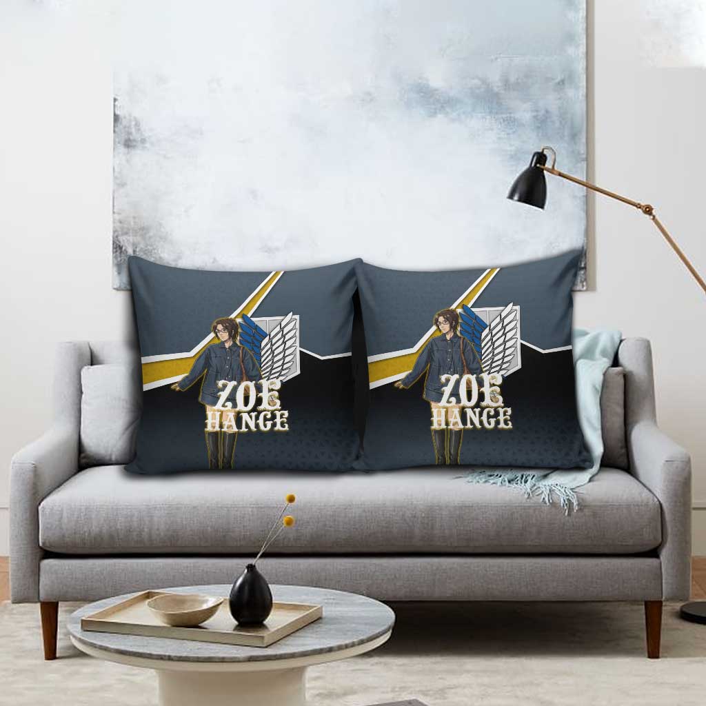 Zoe Hange Attack on Titan Pillow Cover Anime Urban Chic Illustration