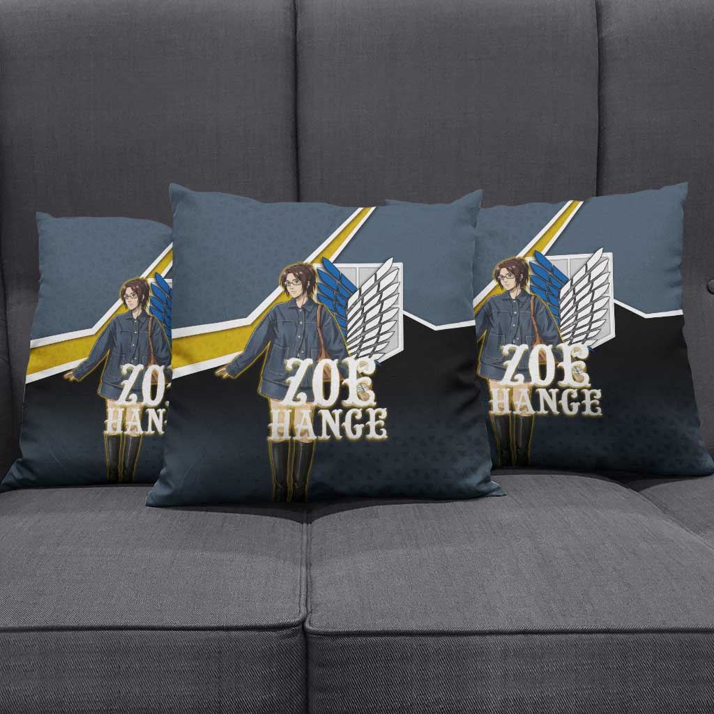 Zoe Hange Attack on Titan Pillow Cover Anime Urban Chic Illustration