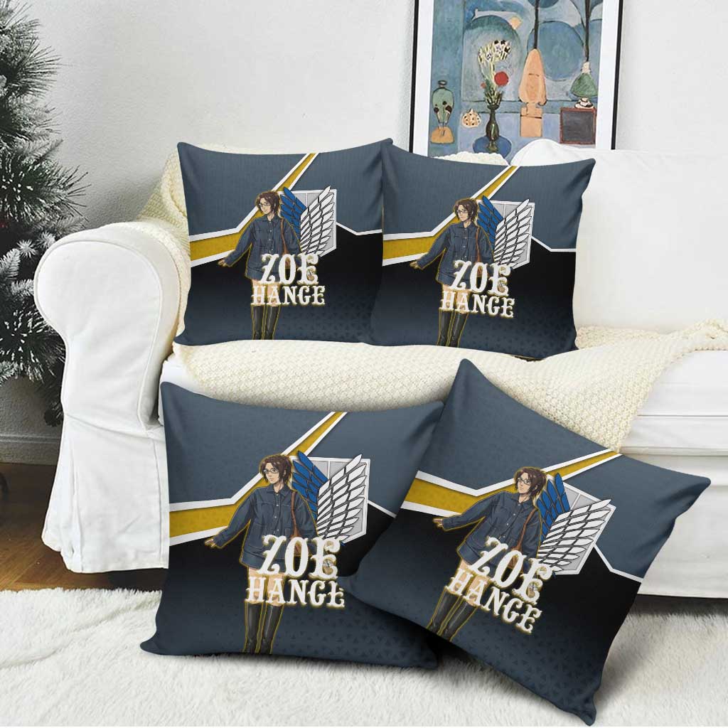 Zoe Hange Attack on Titan Pillow Cover Anime Urban Chic Illustration