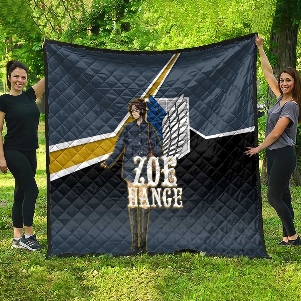 Zoe Hange Attack on Titan Quilt Anime Urban Chic Illustration
