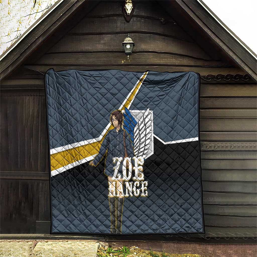 Zoe Hange Attack on Titan Quilt Anime Urban Chic Illustration