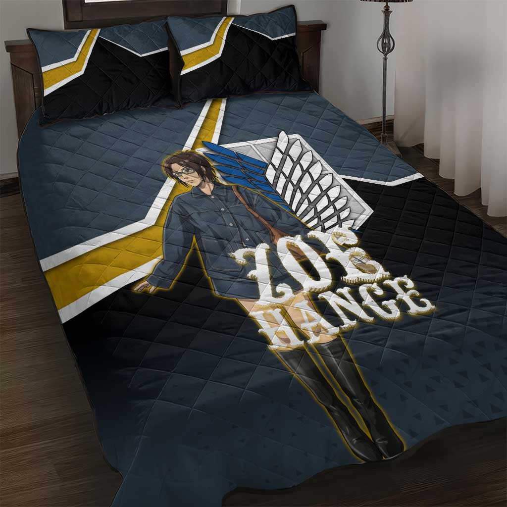 Zoe Hange Attack on Titan Quilt Bed Set Anime Urban Chic Illustration