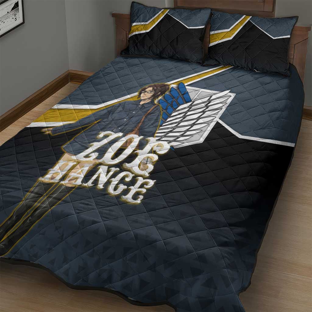 Zoe Hange Attack on Titan Quilt Bed Set Anime Urban Chic Illustration