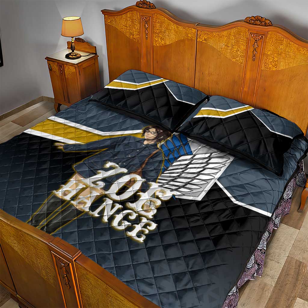 Zoe Hange Attack on Titan Quilt Bed Set Anime Urban Chic Illustration