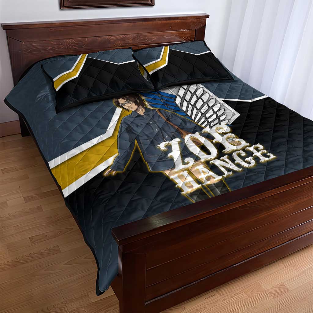 Zoe Hange Attack on Titan Quilt Bed Set Anime Urban Chic Illustration