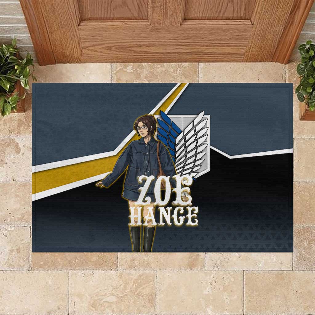 Zoe Hange Attack on Titan Rubber Doormat Anime Urban Chic Illustration