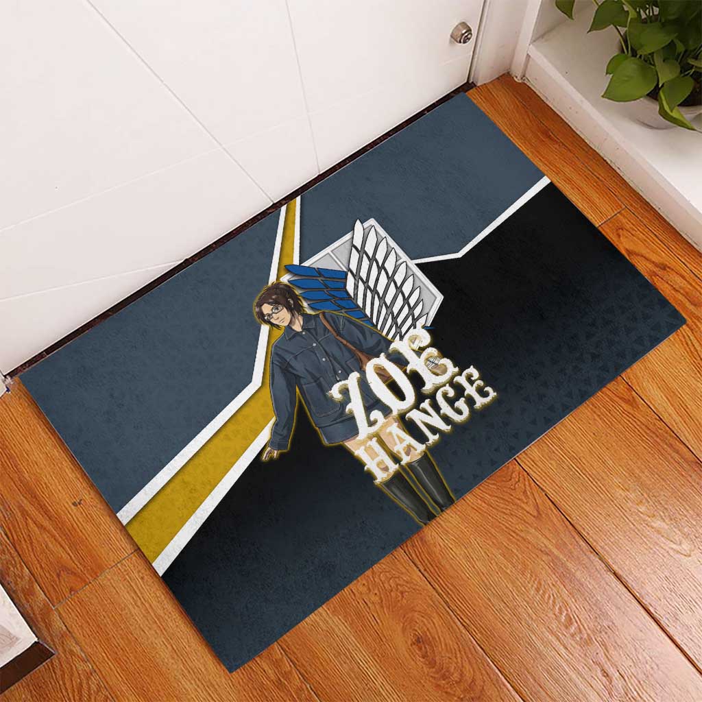 Zoe Hange Attack on Titan Rubber Doormat Anime Urban Chic Illustration