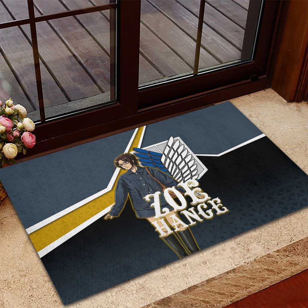 Zoe Hange Attack on Titan Rubber Doormat Anime Urban Chic Illustration