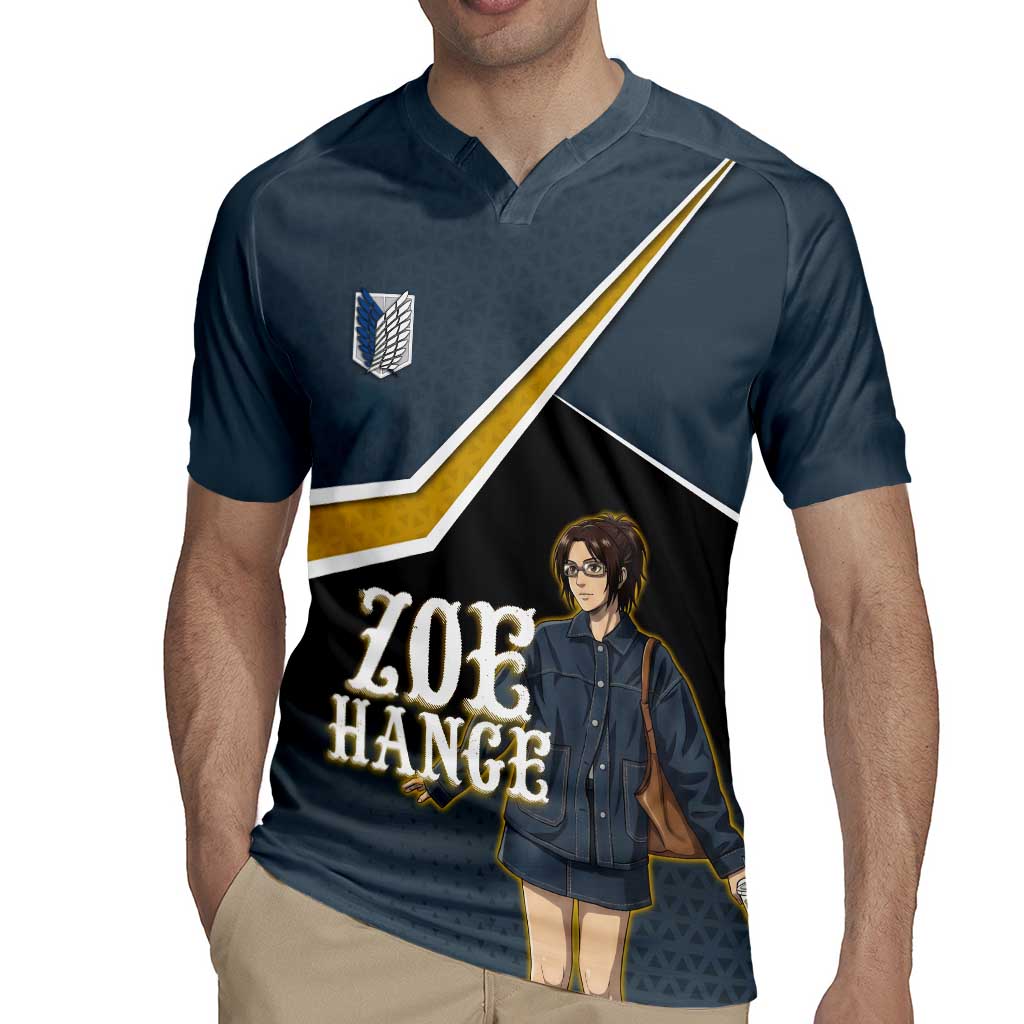 Zoe Hange Attack on Titan Rugby Jersey Anime Urban Chic Illustration