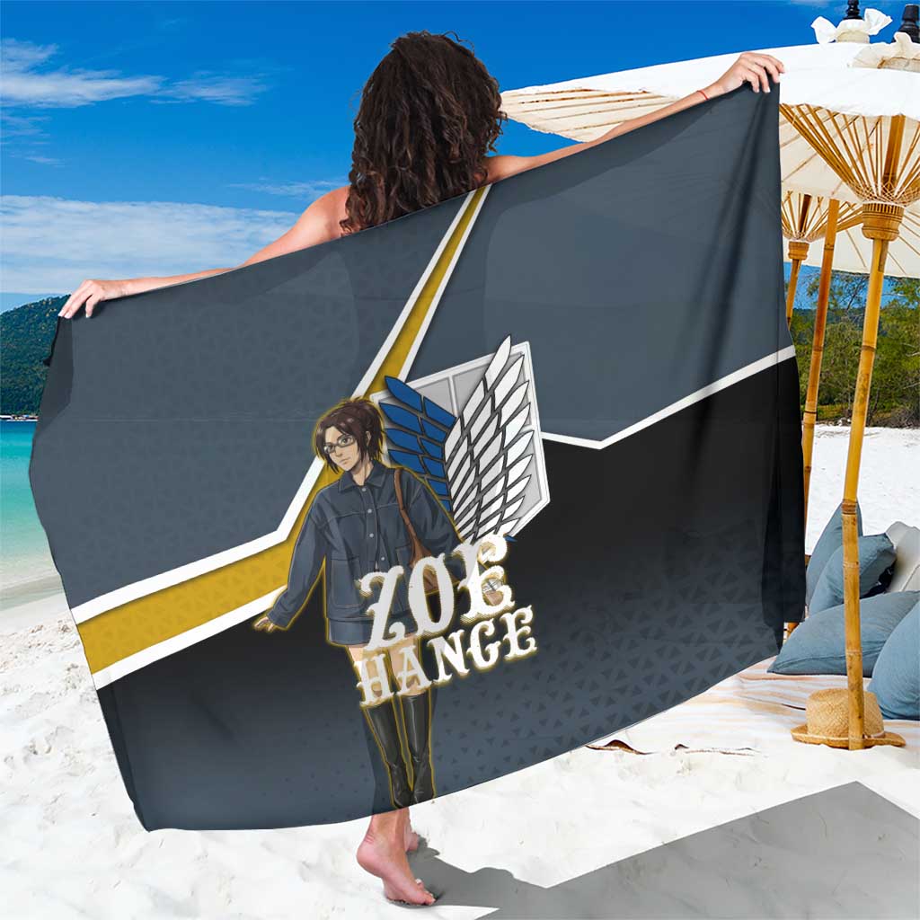 Zoe Hange Attack on Titan Sarong Anime Urban Chic Illustration