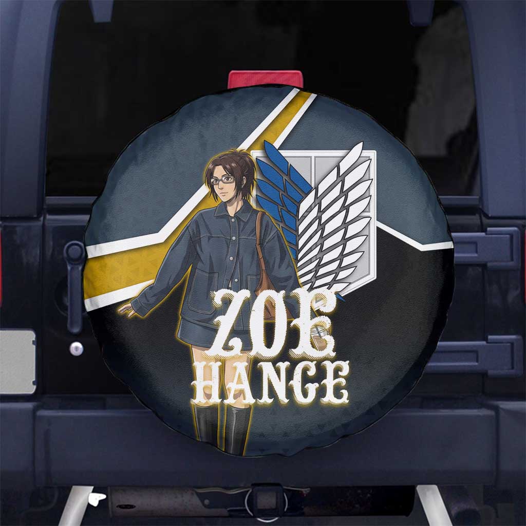 Zoe Hange Attack on Titan Spare Tire Cover Anime Urban Chic Illustration