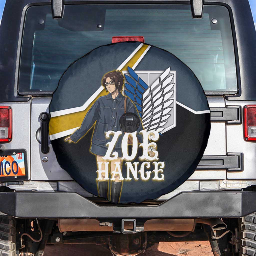Zoe Hange Attack on Titan Spare Tire Cover Anime Urban Chic Illustration