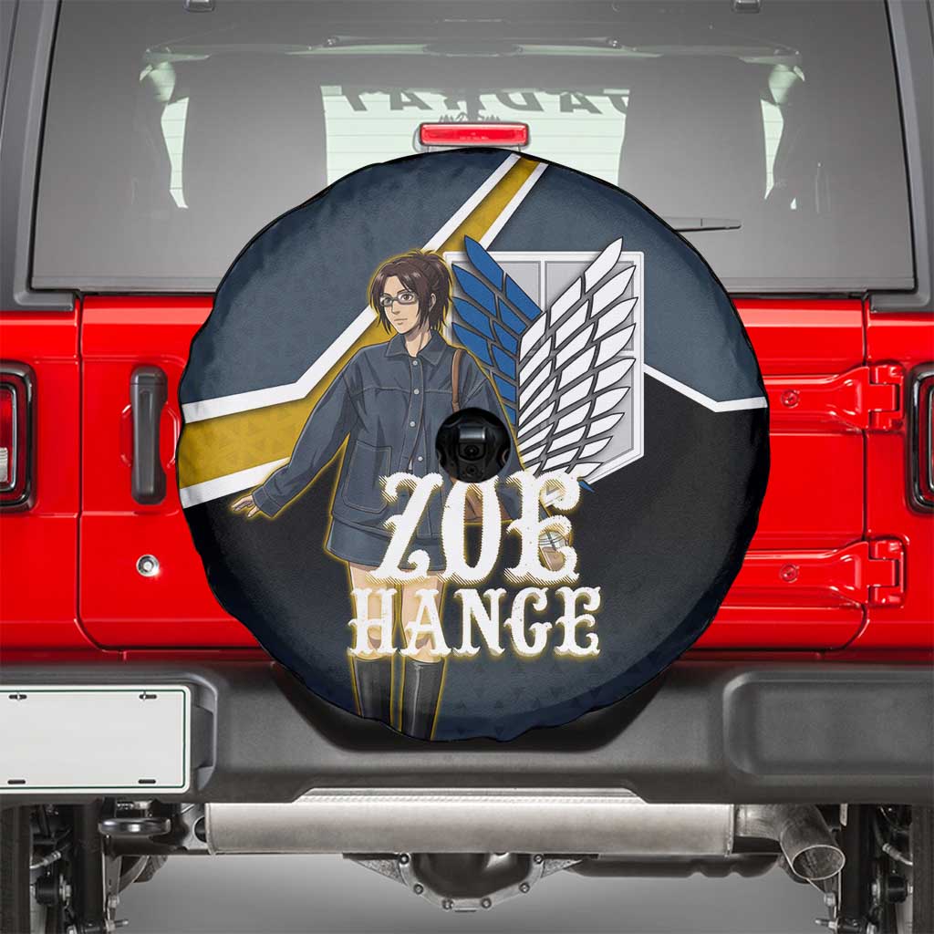 Zoe Hange Attack on Titan Spare Tire Cover Anime Urban Chic Illustration