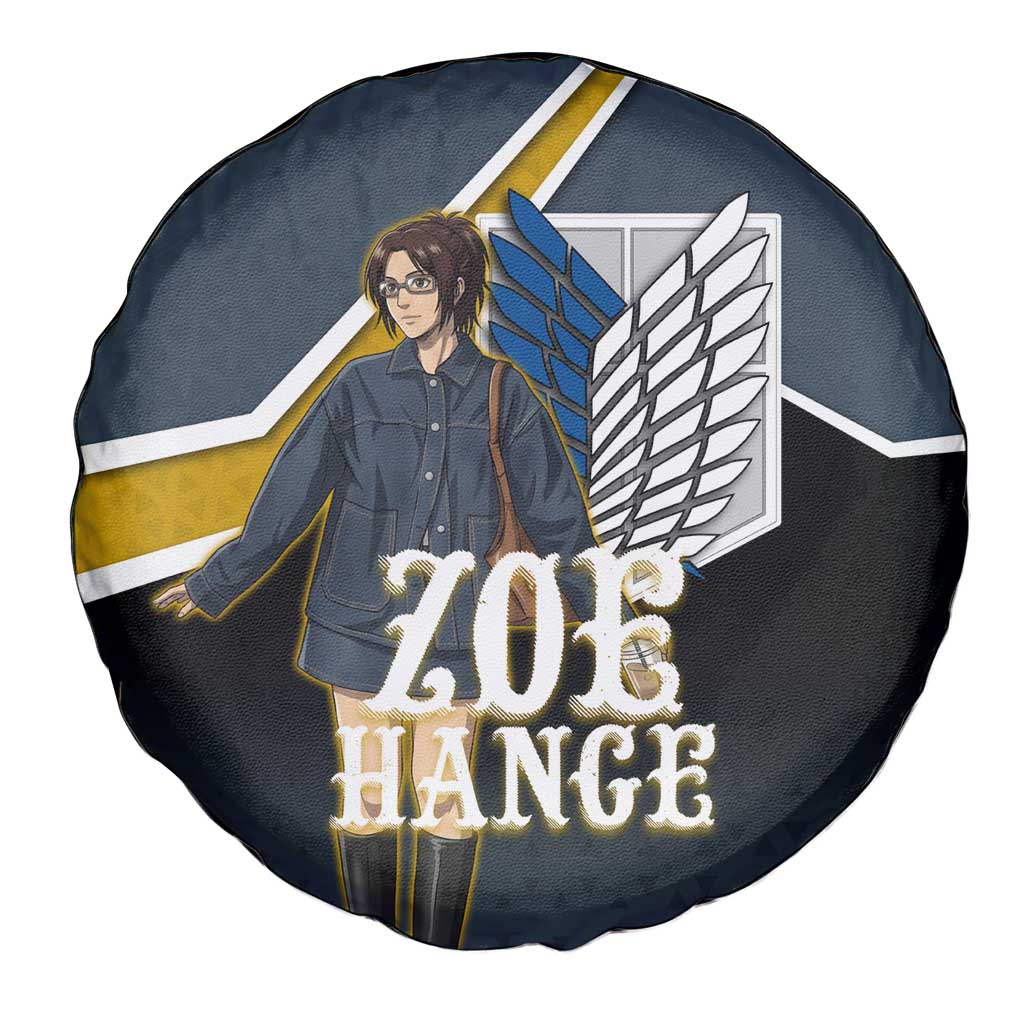 Zoe Hange Attack on Titan Spare Tire Cover Anime Urban Chic Illustration