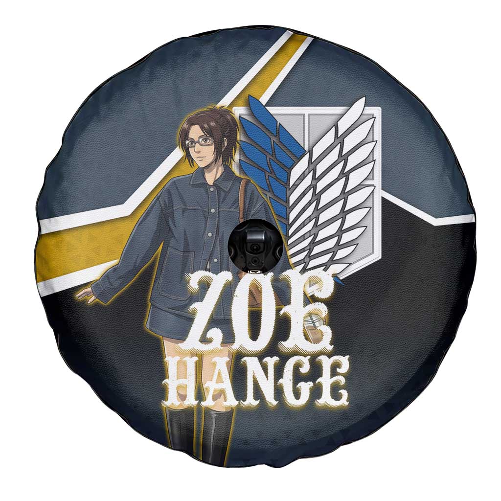 Zoe Hange Attack on Titan Spare Tire Cover Anime Urban Chic Illustration