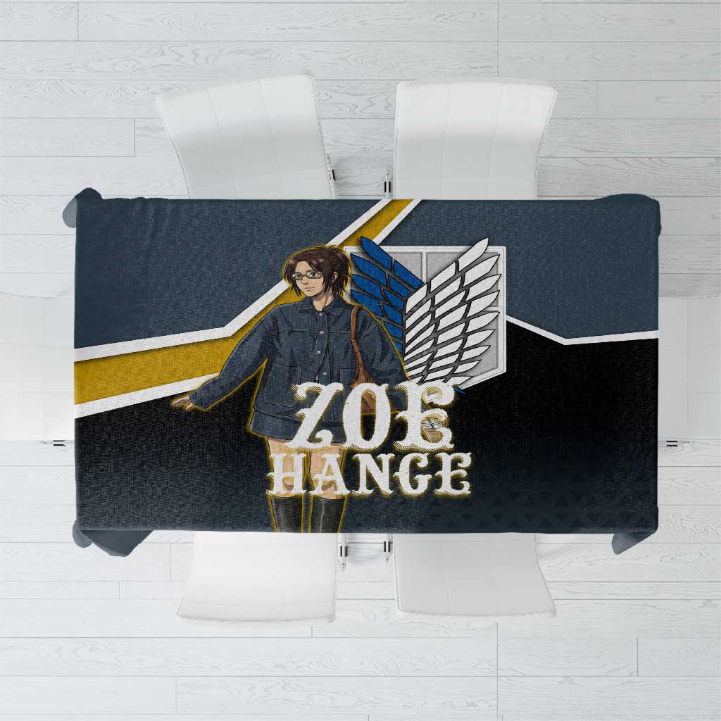 Zoe Hange Attack on Titan Tablecloth Anime Urban Chic Illustration