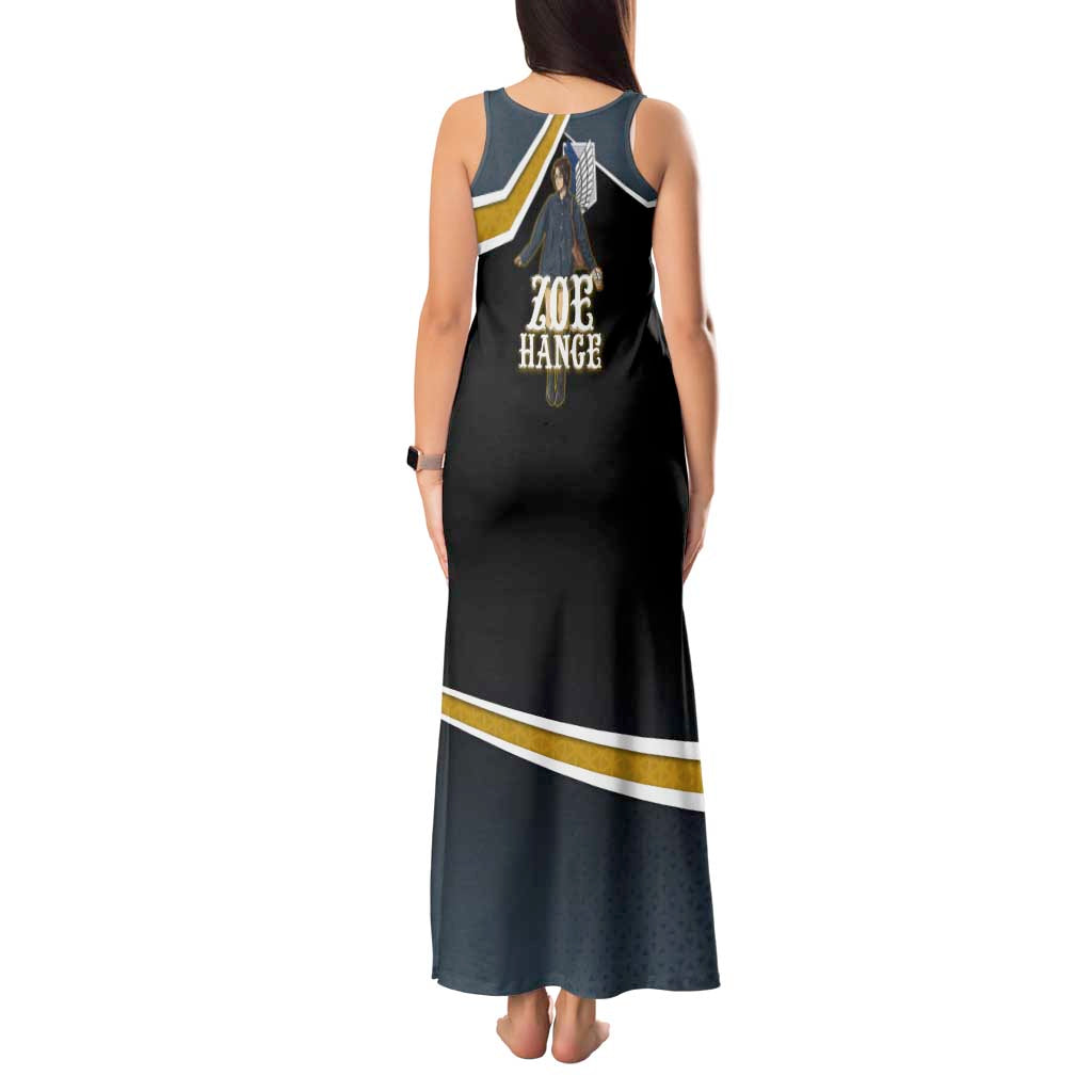 Zoe Hange Attack on Titan Tank Maxi Dress Anime Urban Chic Illustration