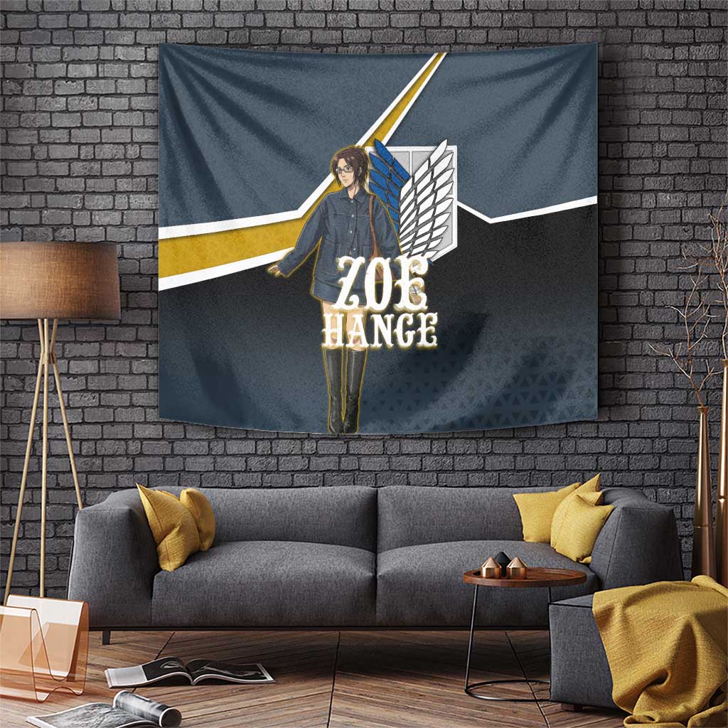 Zoe Hange Attack on Titan Tapestry Anime Urban Chic Illustration