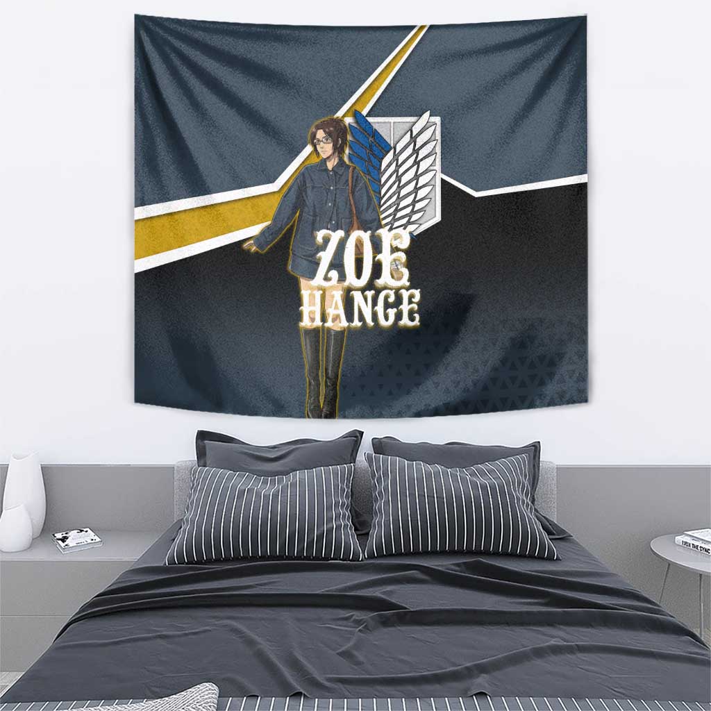 Zoe Hange Attack on Titan Tapestry Anime Urban Chic Illustration