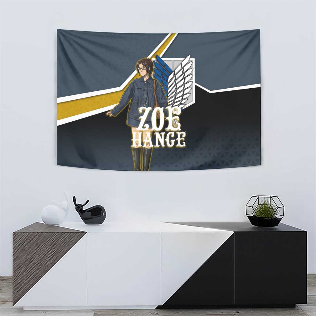 Zoe Hange Attack on Titan Tapestry Anime Urban Chic Illustration