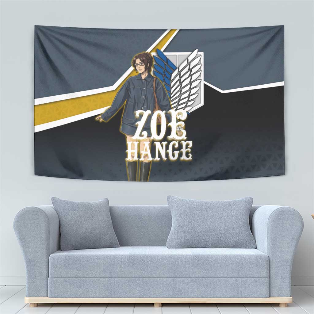 Zoe Hange Attack on Titan Tapestry Anime Urban Chic Illustration