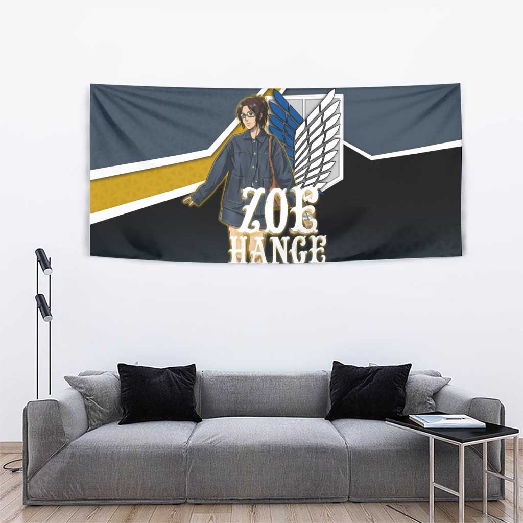Zoe Hange Attack on Titan Tapestry Anime Urban Chic Illustration