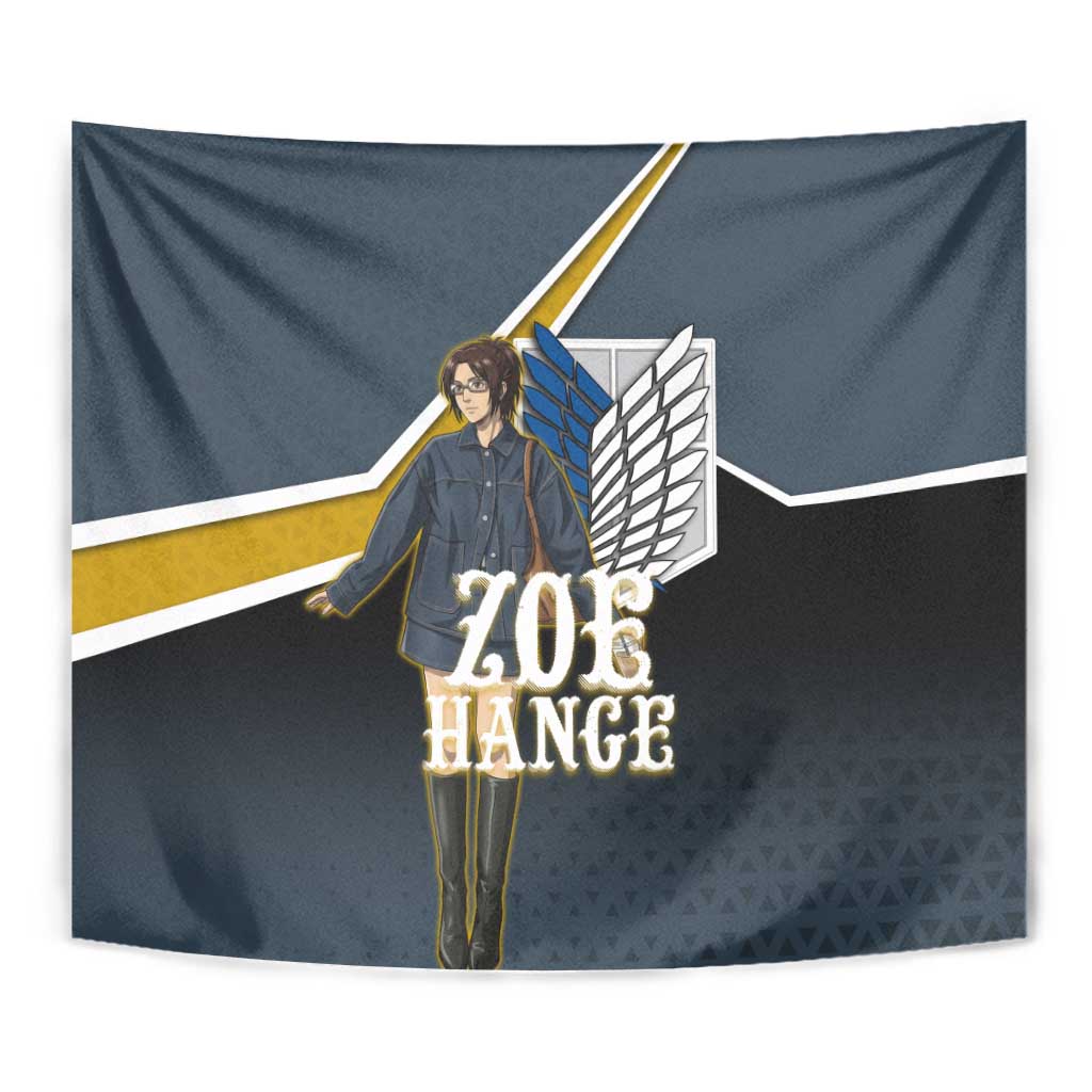 Zoe Hange Attack on Titan Tapestry Anime Urban Chic Illustration