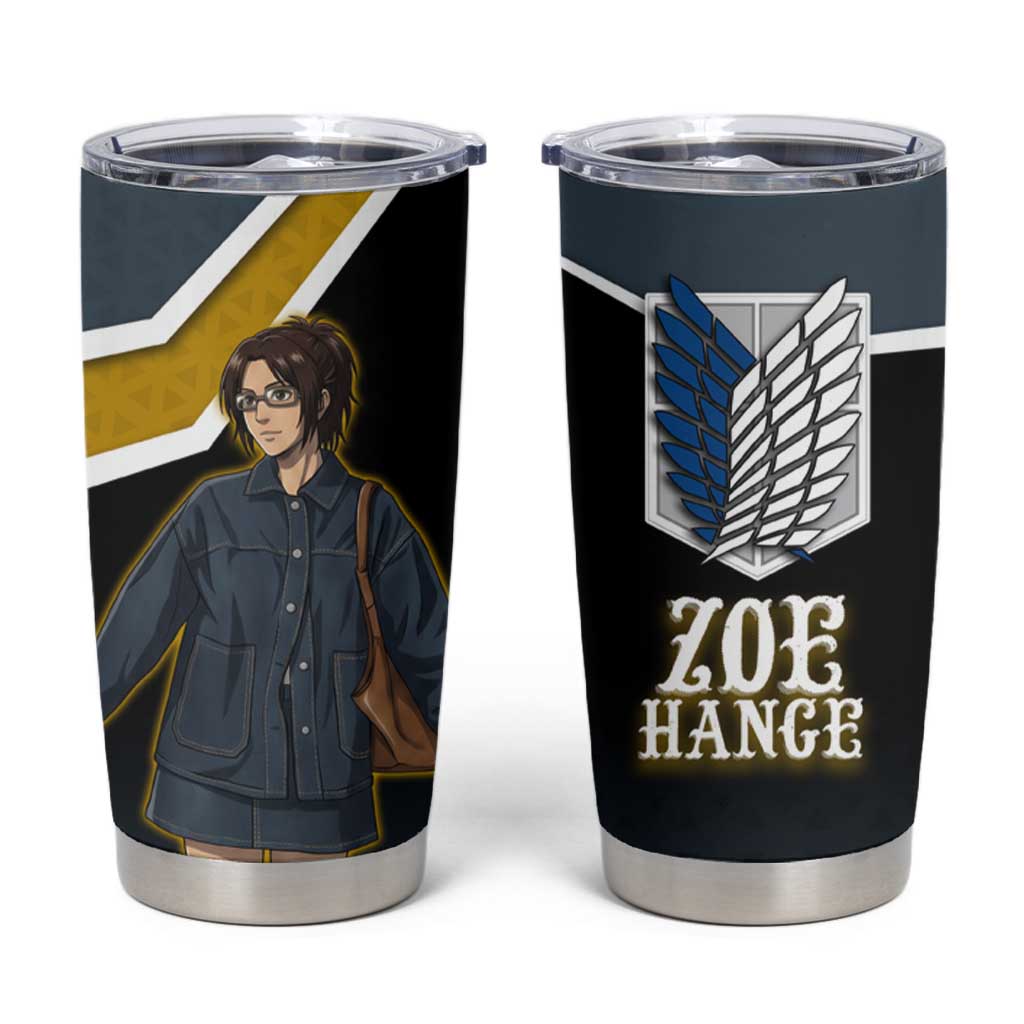 Zoe Hange Attack on Titan Tumbler Cup Anime Urban Chic Illustration