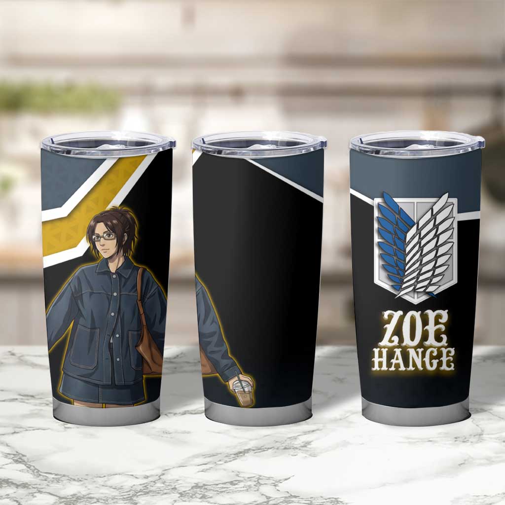 Zoe Hange Attack on Titan Tumbler Cup Anime Urban Chic Illustration