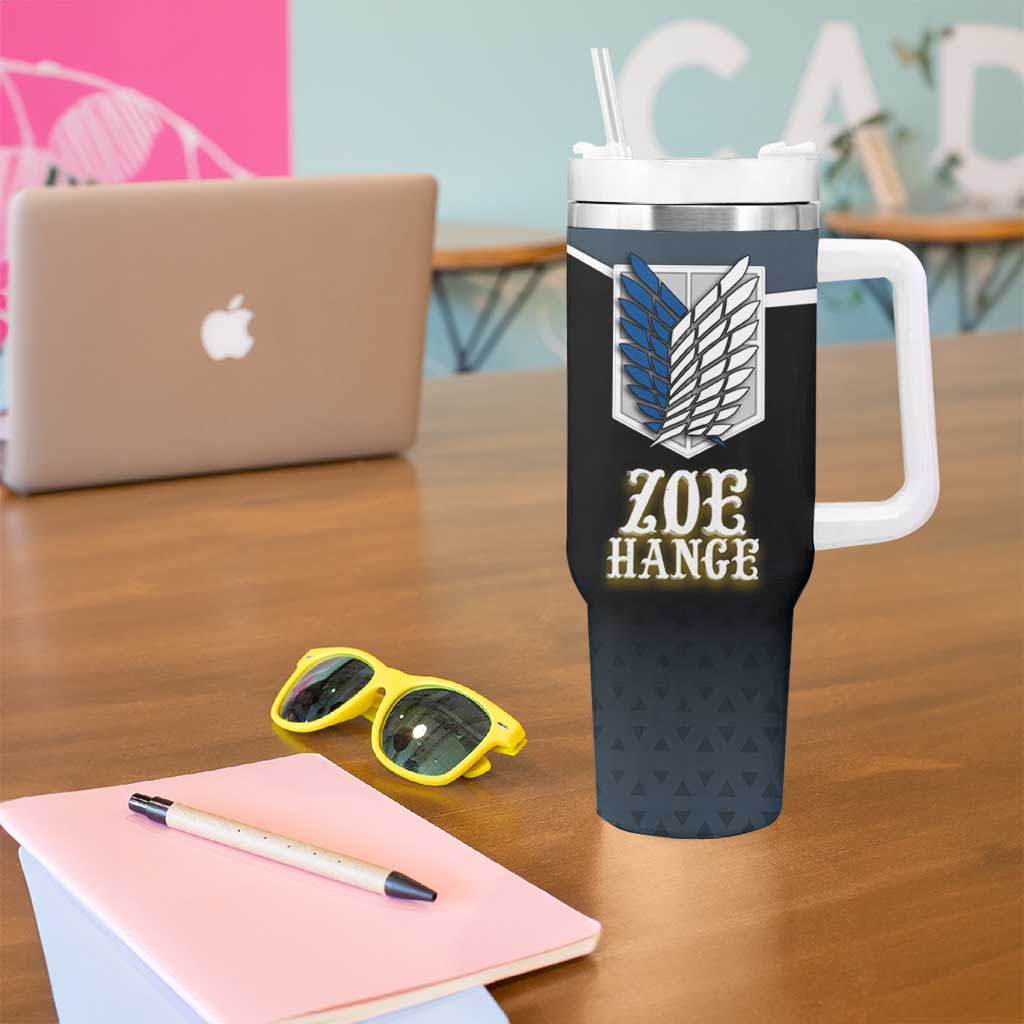 Zoe Hange Attack on Titan Tumbler With Handle Anime Urban Chic Illustration