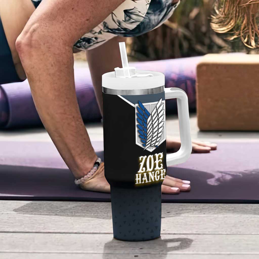 Zoe Hange Attack on Titan Tumbler With Handle Anime Urban Chic Illustration