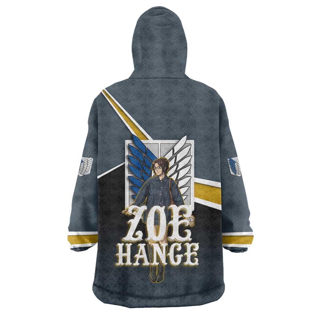 Zoe Hange Attack on Titan Wearable Blanket Hoodie Anime Urban Chic Illustration