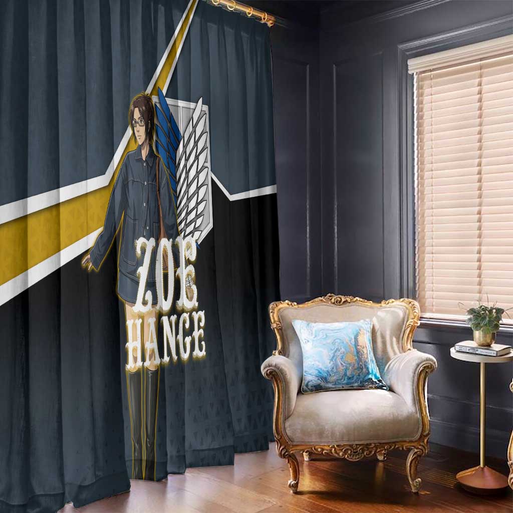 Zoe Hange Attack on Titan Window Curtain Anime Urban Chic Illustration