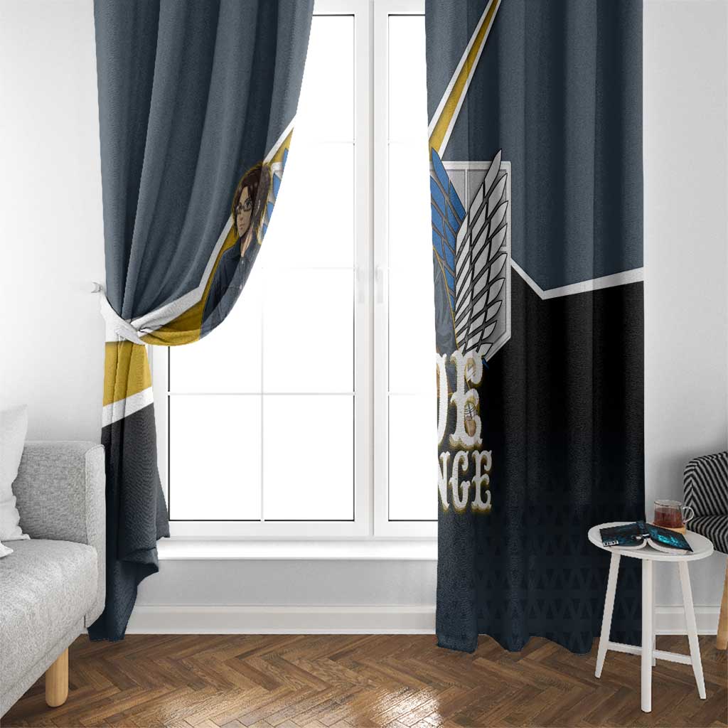 Zoe Hange Attack on Titan Window Curtain Anime Urban Chic Illustration