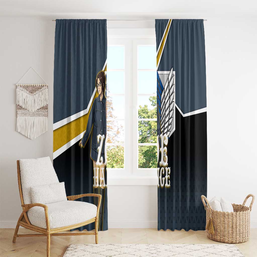 Zoe Hange Attack on Titan Window Curtain Anime Urban Chic Illustration