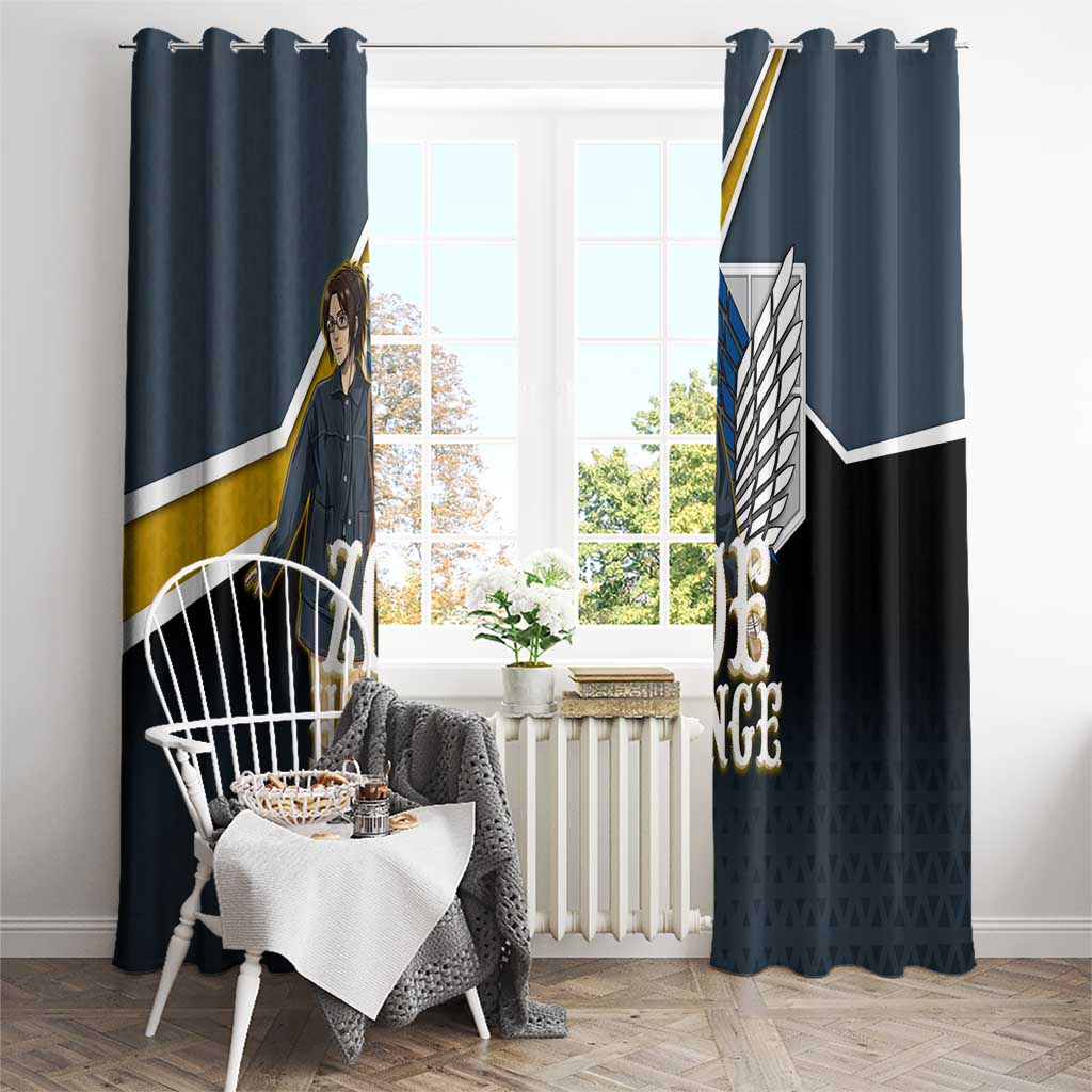 Zoe Hange Attack on Titan Window Curtain Anime Urban Chic Illustration