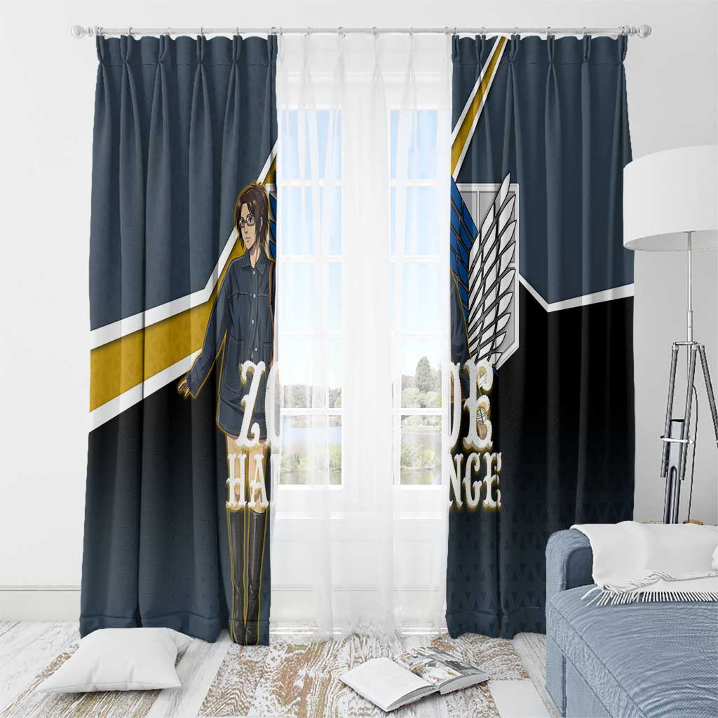 Zoe Hange Attack on Titan Window Curtain Anime Urban Chic Illustration