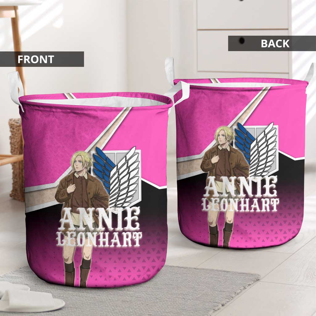 Annie Leonhart Attack on Titan Laundry Basket Anime Preppy Streetwear Style