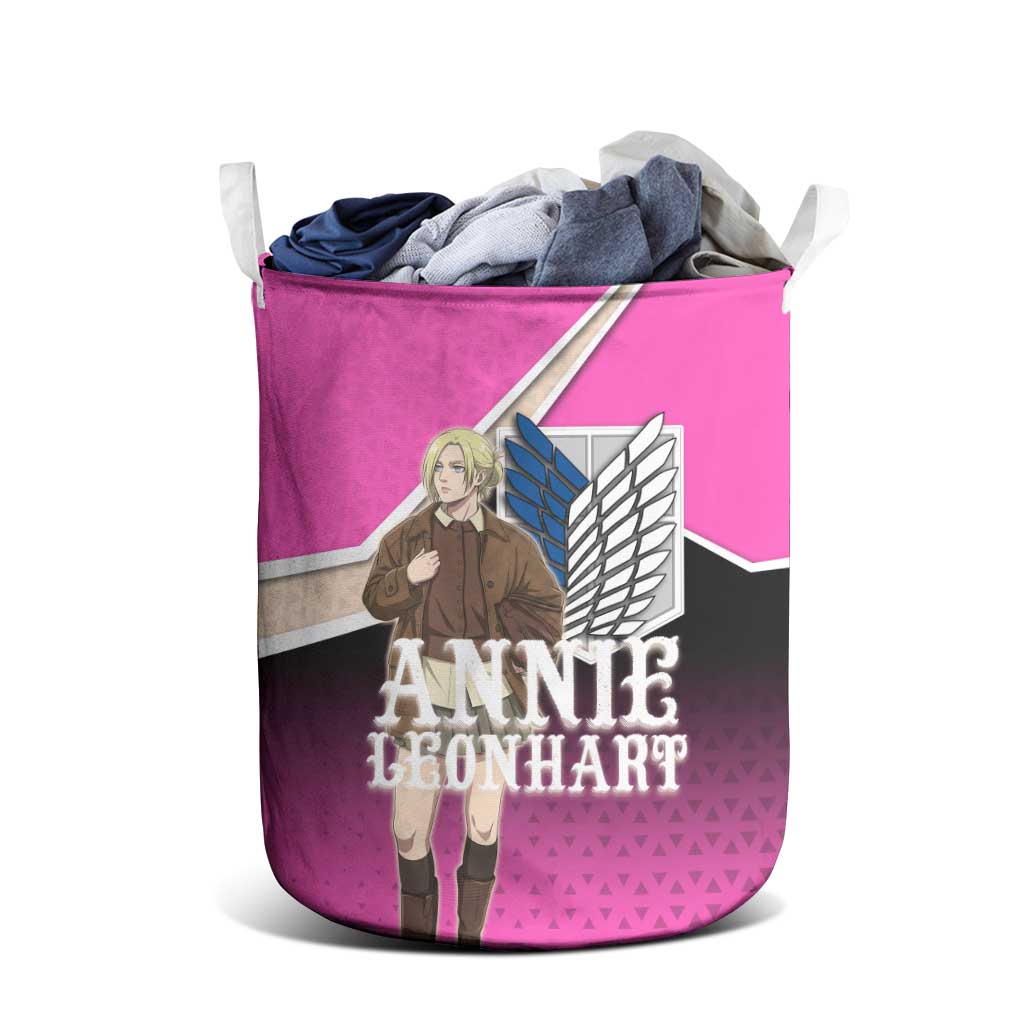 Annie Leonhart Attack on Titan Laundry Basket Anime Preppy Streetwear Style