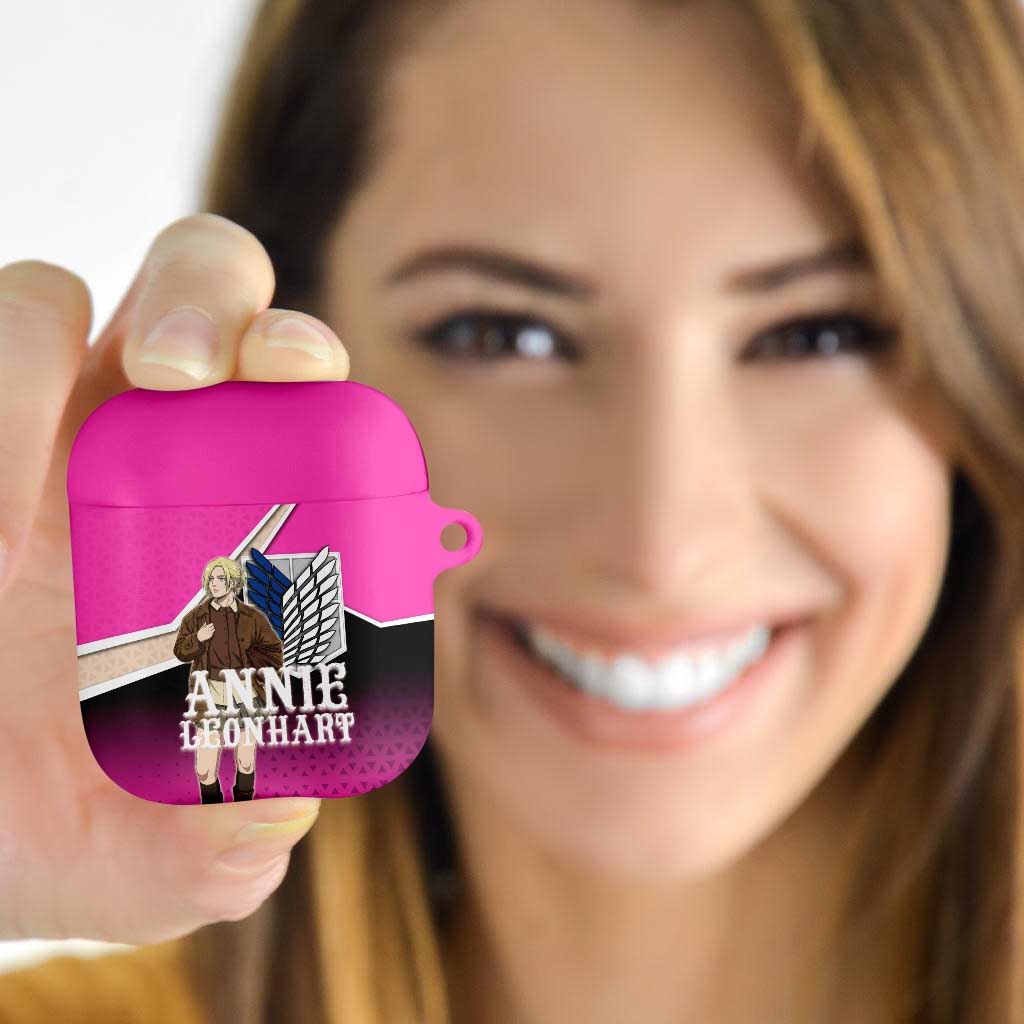 Annie Leonhart Attack on Titan AirPods Case Anime Preppy Streetwear Style