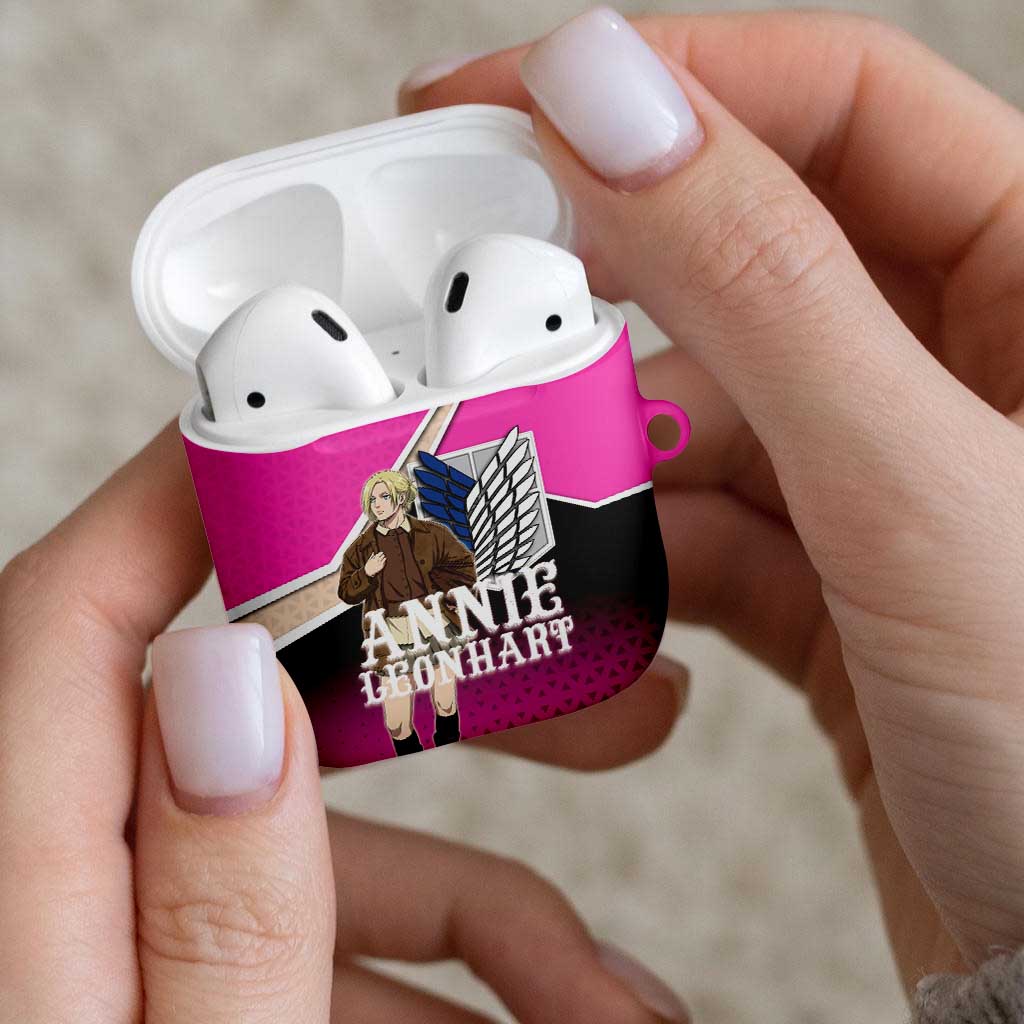 Annie Leonhart Attack on Titan AirPods Case Anime Preppy Streetwear Style