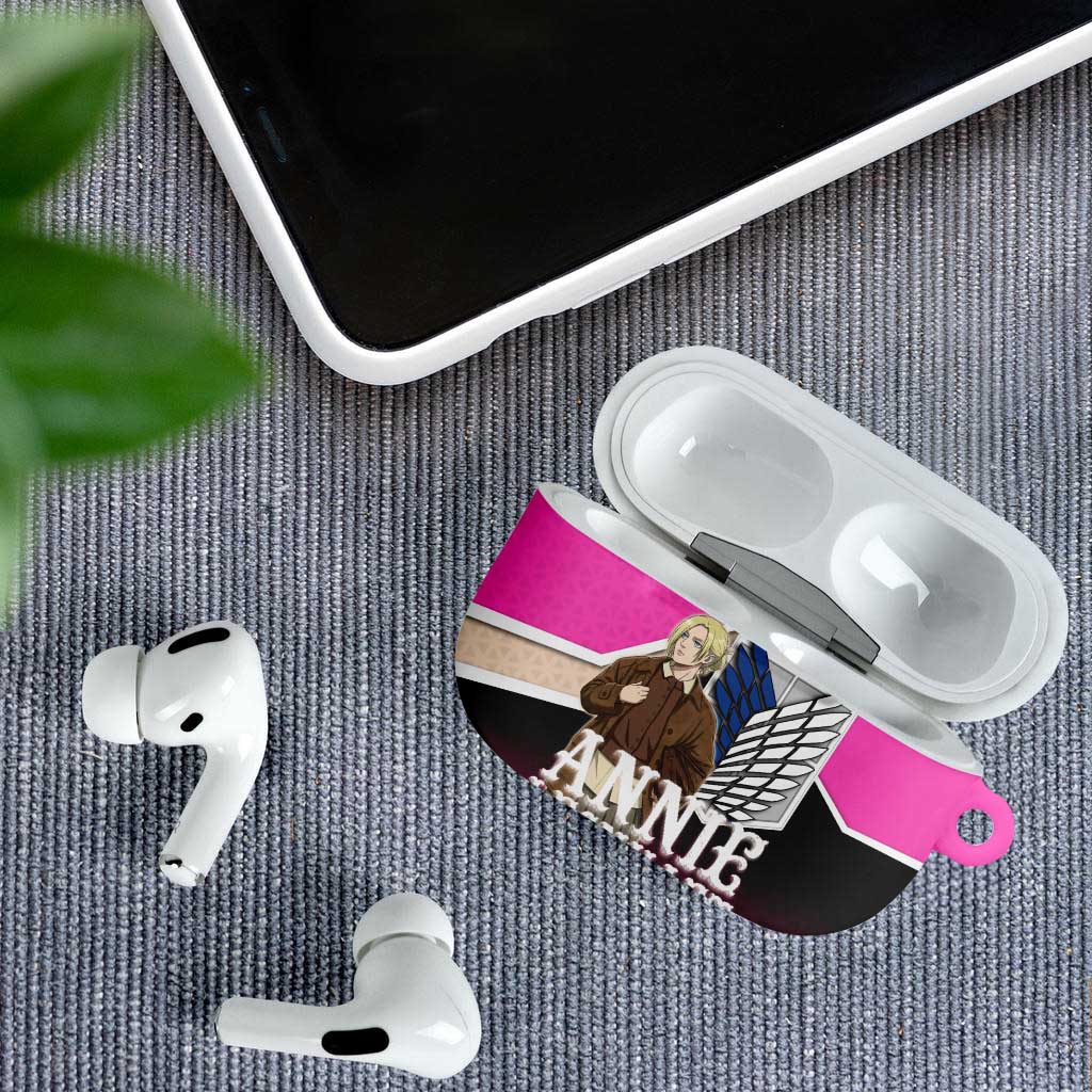 Annie Leonhart Attack on Titan AirPods Case Anime Preppy Streetwear Style