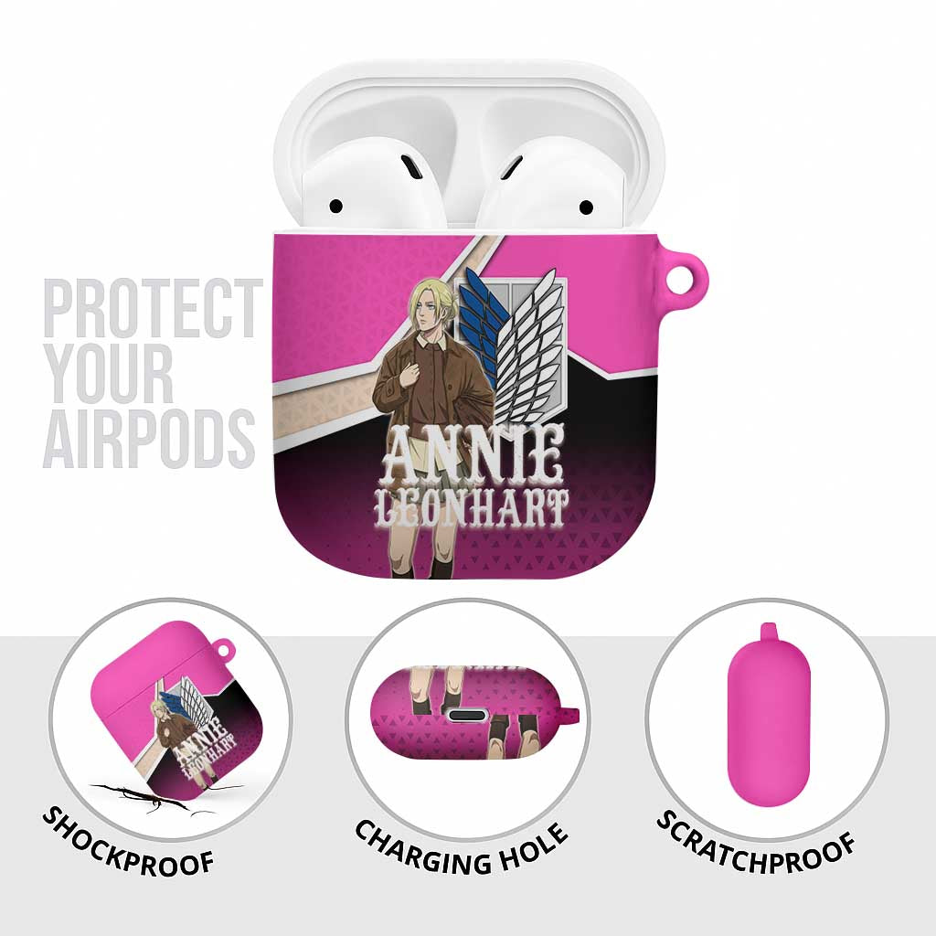Annie Leonhart Attack on Titan AirPods Case Anime Preppy Streetwear Style