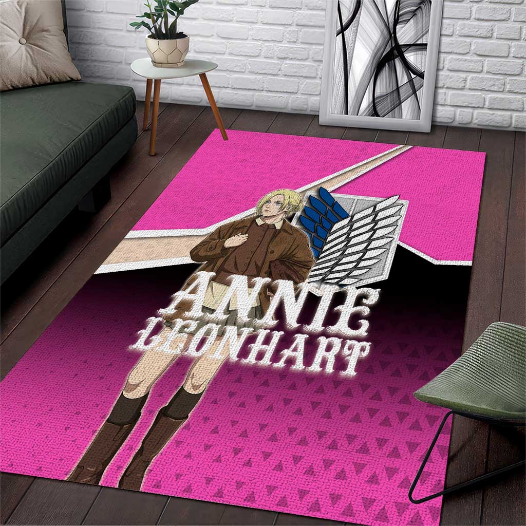 Annie Leonhart Attack on Titan Area Rug Anime Preppy Streetwear Style