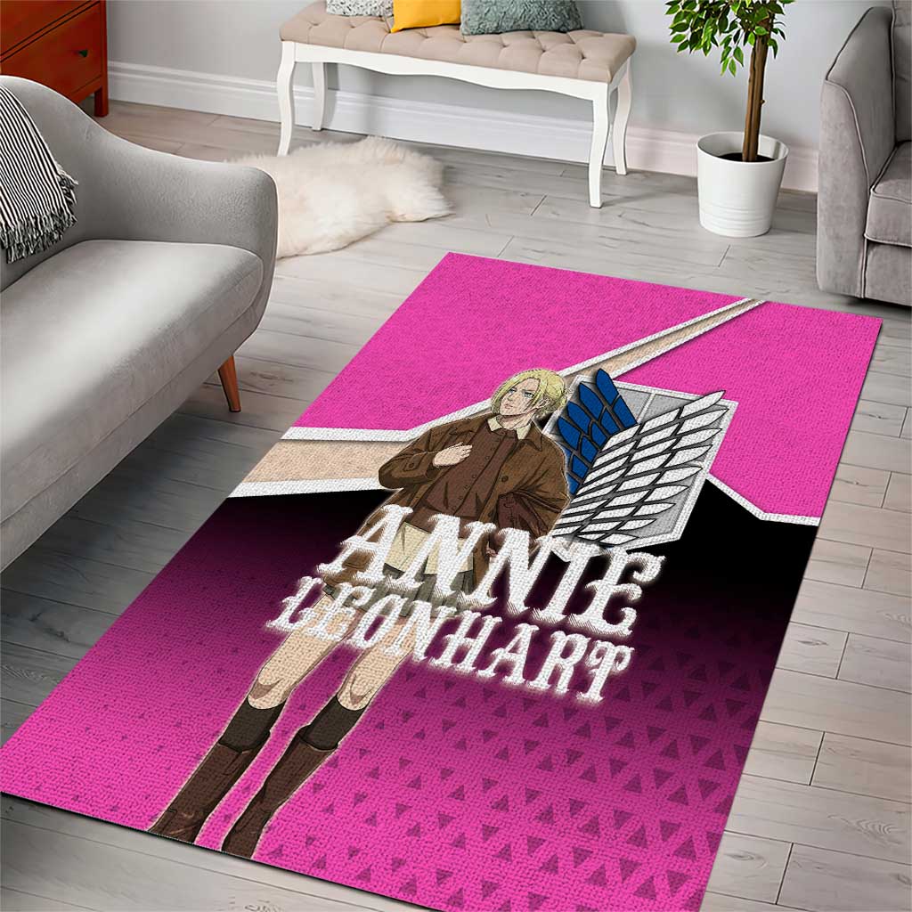 Annie Leonhart Attack on Titan Area Rug Anime Preppy Streetwear Style