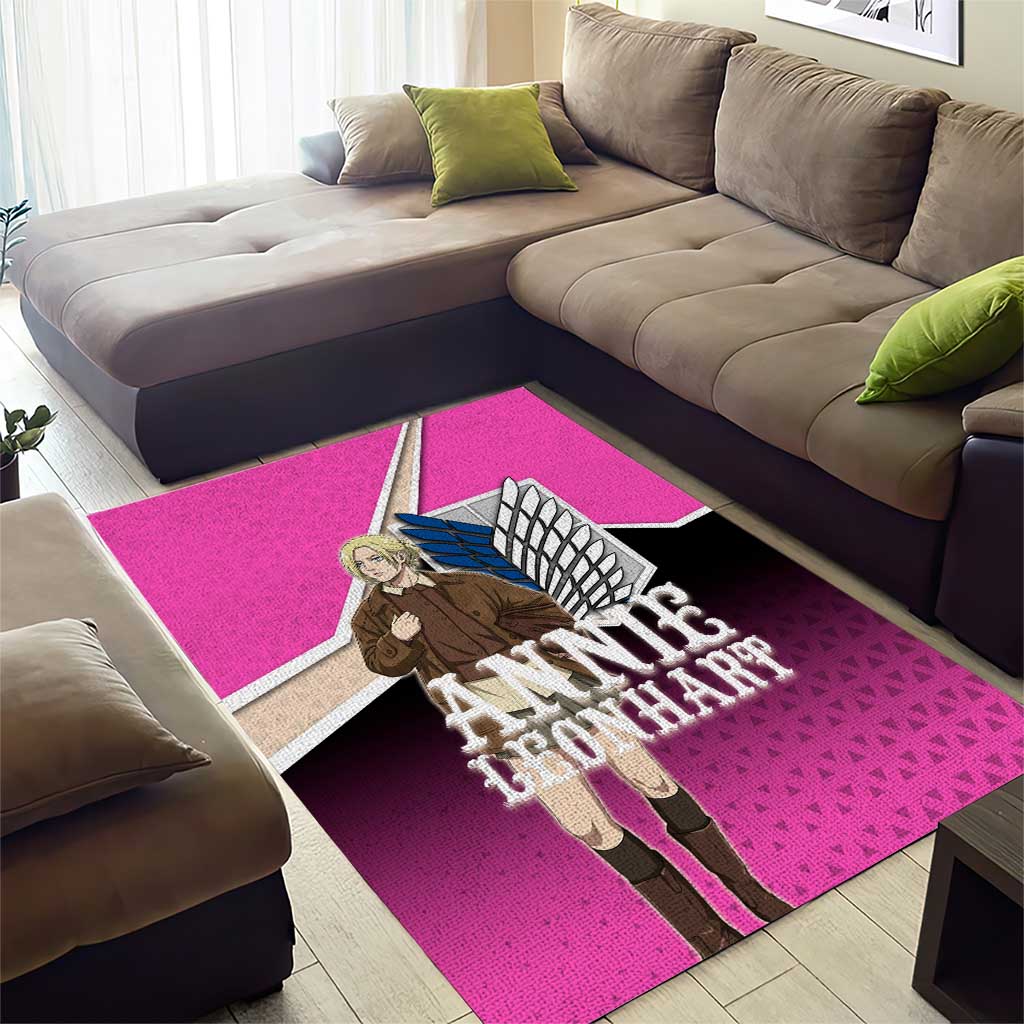 Annie Leonhart Attack on Titan Area Rug Anime Preppy Streetwear Style