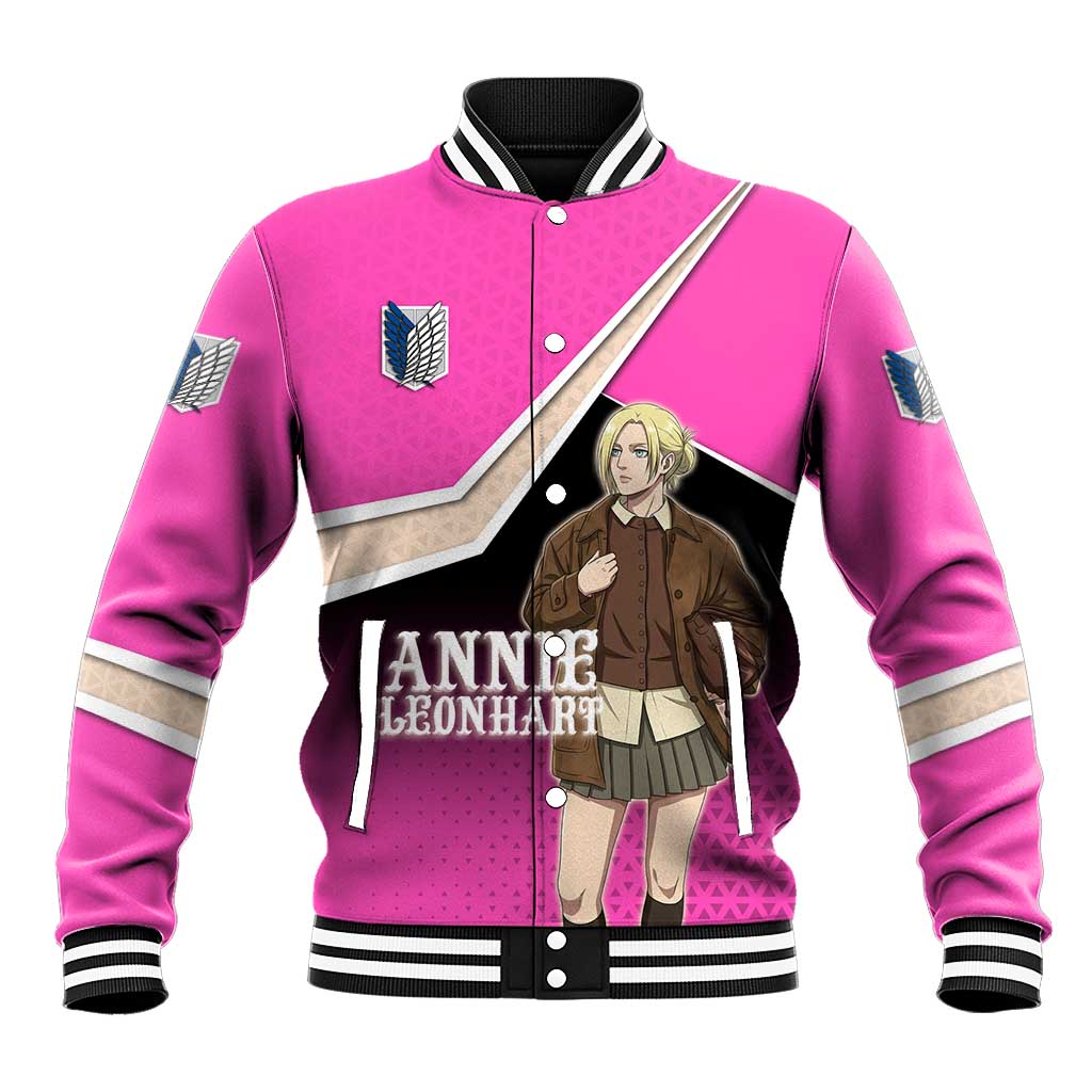 Annie Leonhart Attack on Titan Baseball Jacket Anime Preppy Streetwear Style